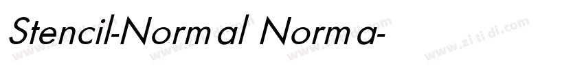 Stencil-Normal Norma字体转换